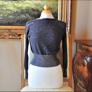 Leib Olmai Designer Grey Burnout Sweater